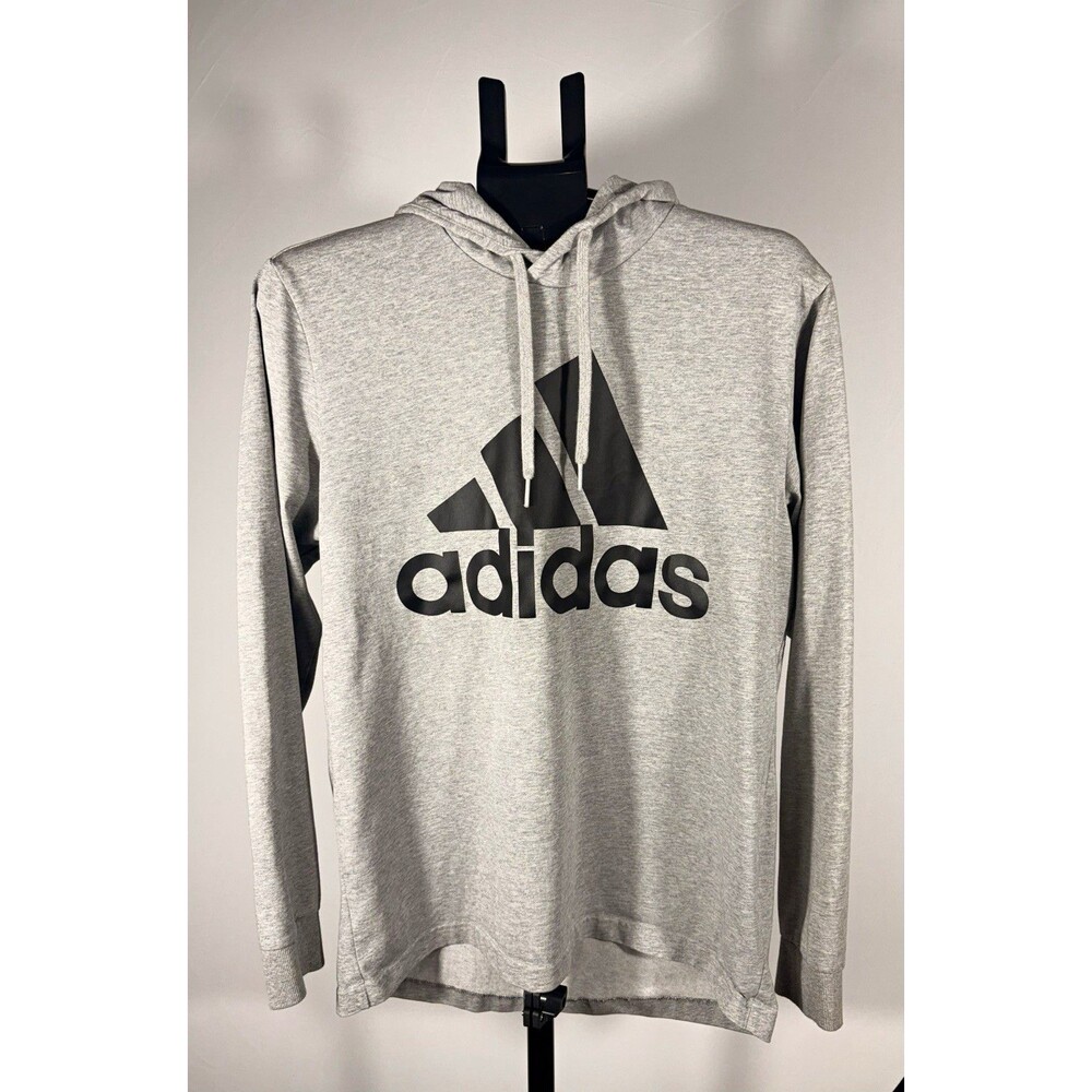 Adidas Men's Gray Pullover Hoodie Sweatshirt Size Large MPN:H12261